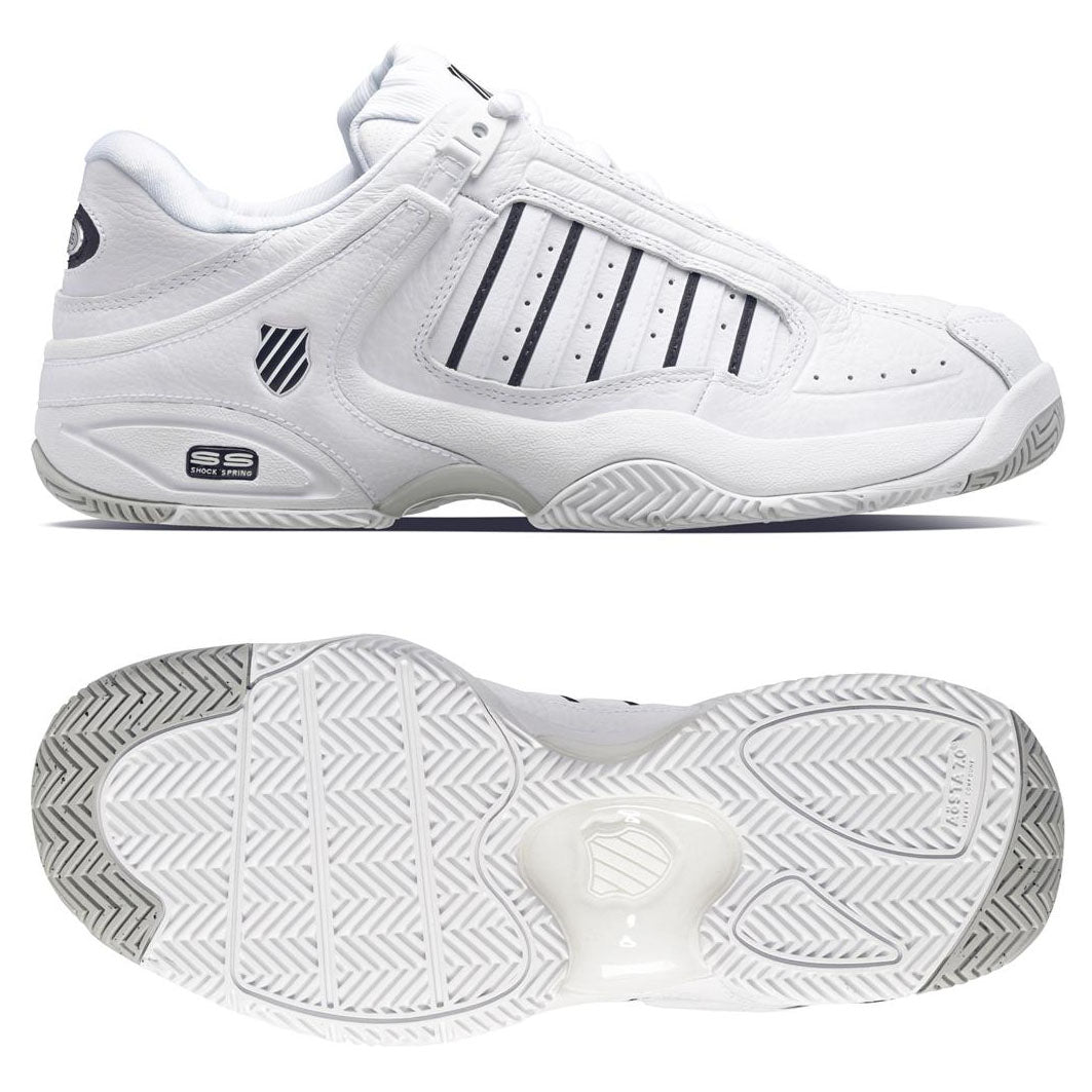 K-Swiss Defier RS Mens Tennis Shoes | White/Blue - K-SWISS