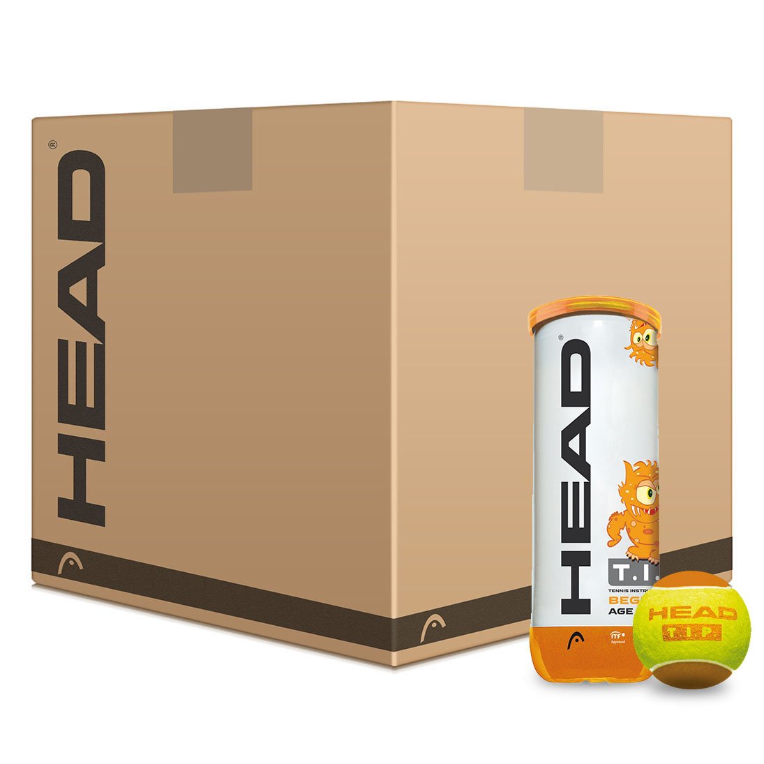 Head TIP Orange Mini Tennis Balls - 5 Dozen | orange - Head