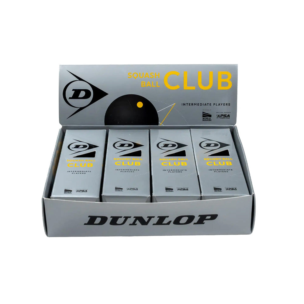 Dunlop Club 4X3 Squash Balls - Dunlop
