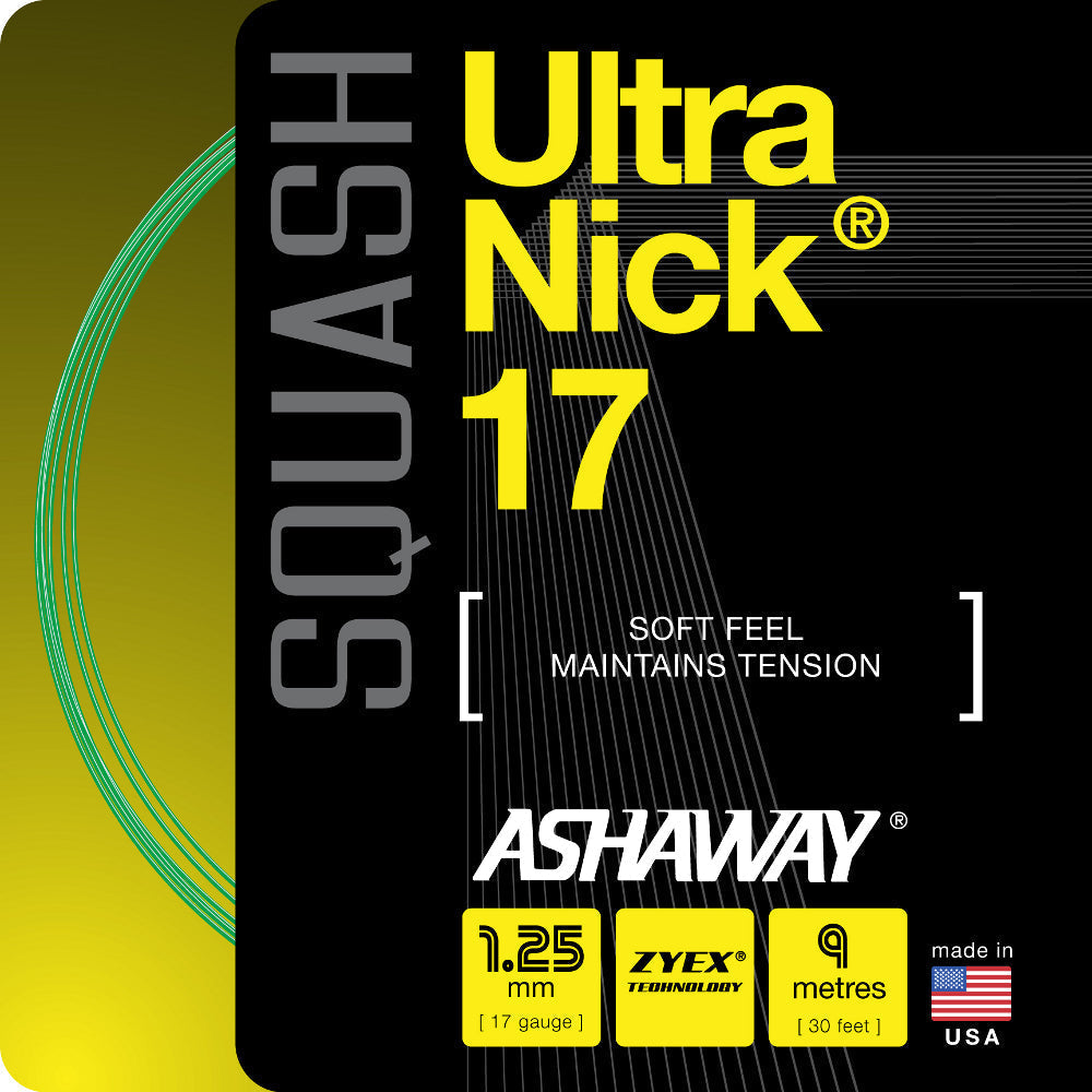 Ashaway UltraNick 17 Squash String - 9m set - Ashaway