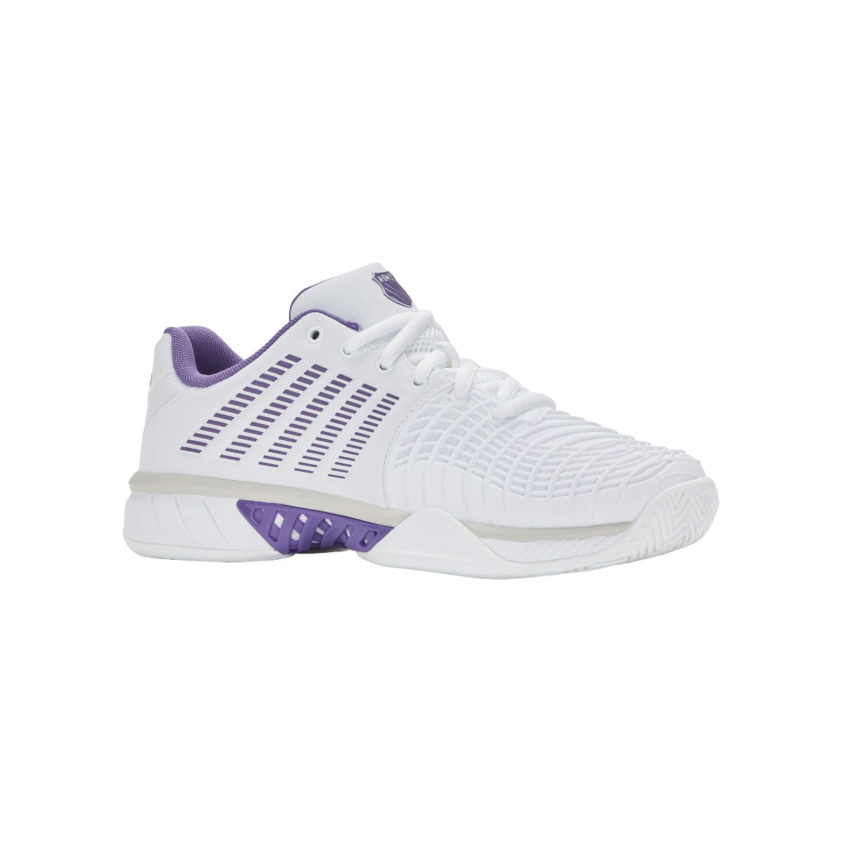 K-Swiss Express Light 3 Ladies Tennis Shoes | White/Purple - K-SWISS