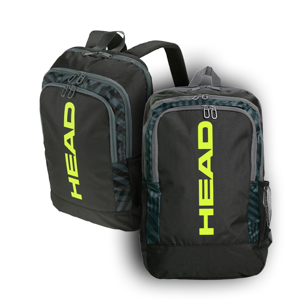 PACK 2 Backpacks HEAD BASE Backpack 17L Black/Yellow by Head