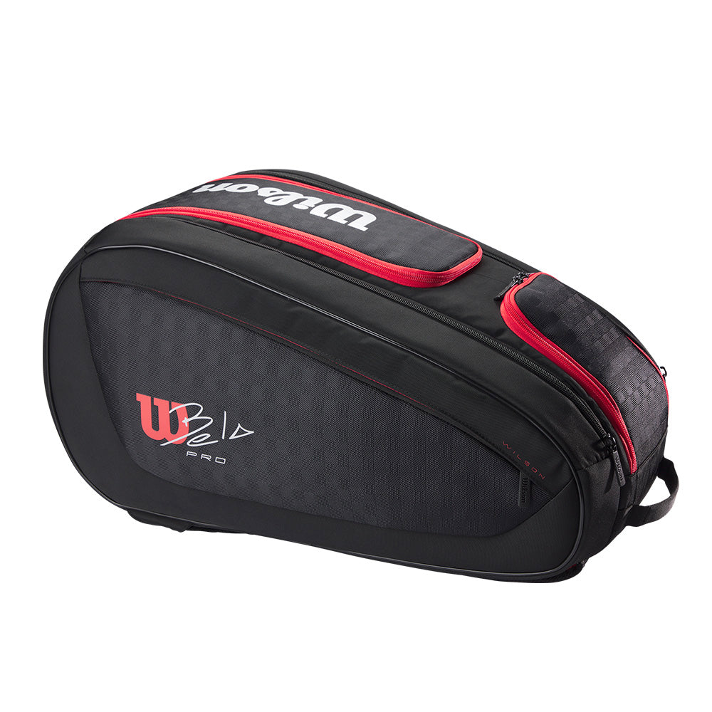 WILSON BELA V3 SUPER TOUR Padel Black/Red 2025 FERNANDO BELASTEGUIN (Padel Bag) by Wilson