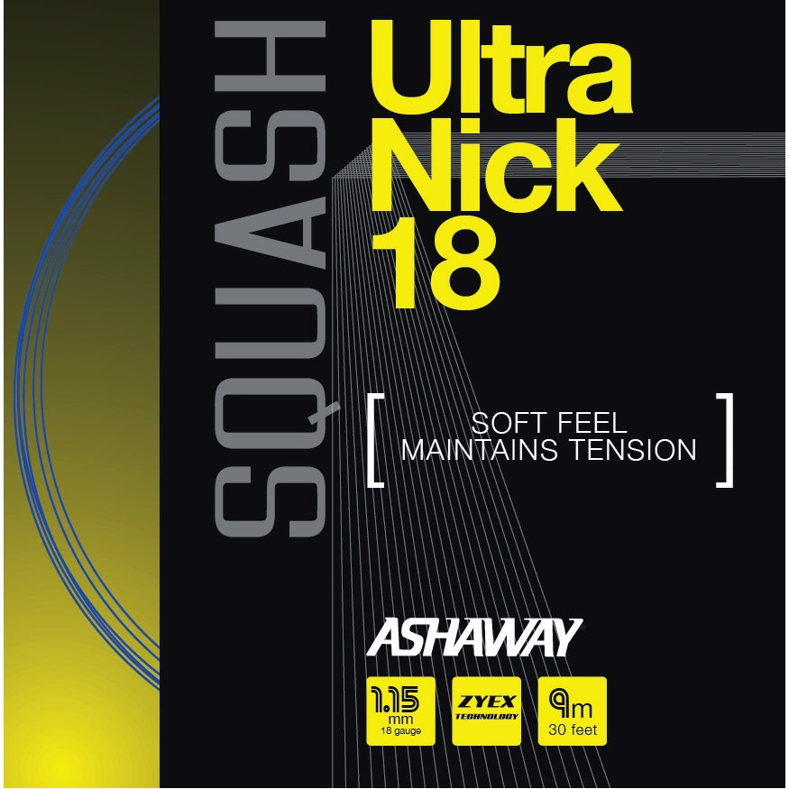 Ashaway UltraNick 18 Squash String - 9m set - Ashaway
