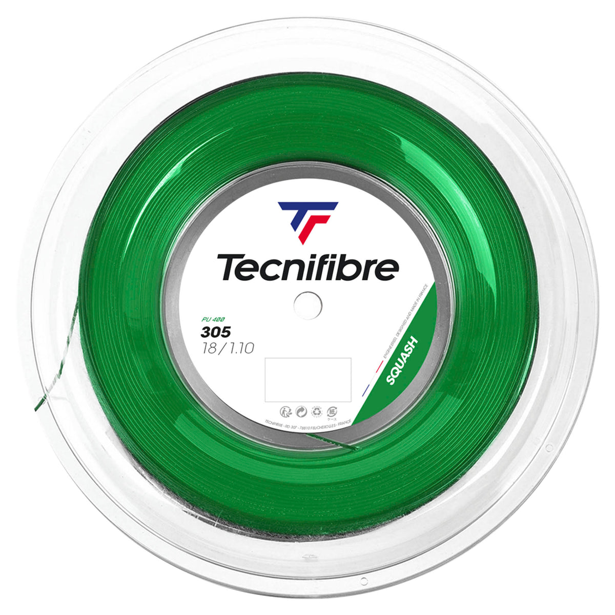 Tecnifibre 305 Premium Green Squash String - 200m Reel | green - Tecnifibre