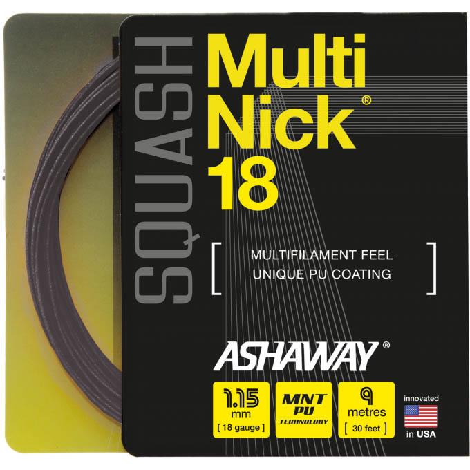 Ashaway MultiNick 18 Squash String Set - Ashaway