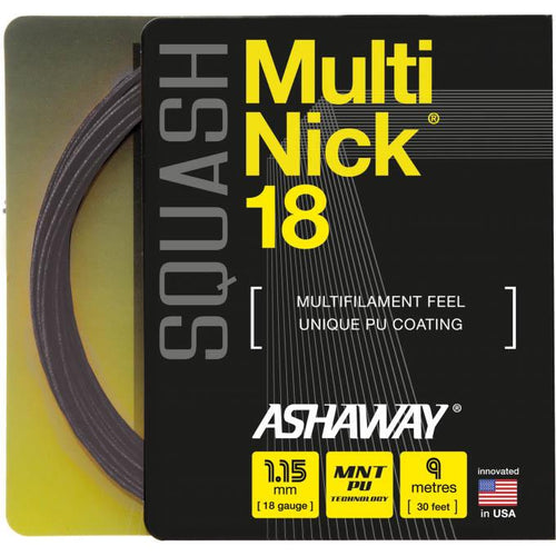 Ashaway MultiNick 18 Squash String Set - Ashaway